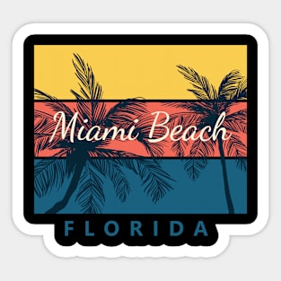 Miami Beach Florida Sticker